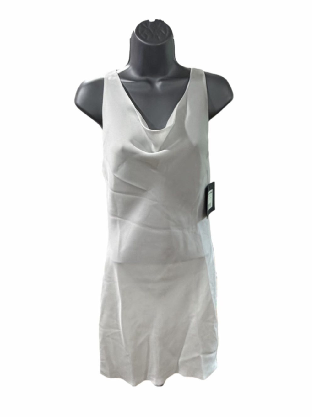NWT Norma Kamali Women's Maria Mini Dress Snow White in XS